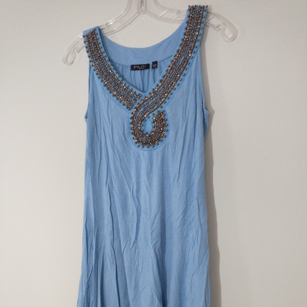 NWOT Fylo Tunic Top with Bronze Bead Detail Size SP
